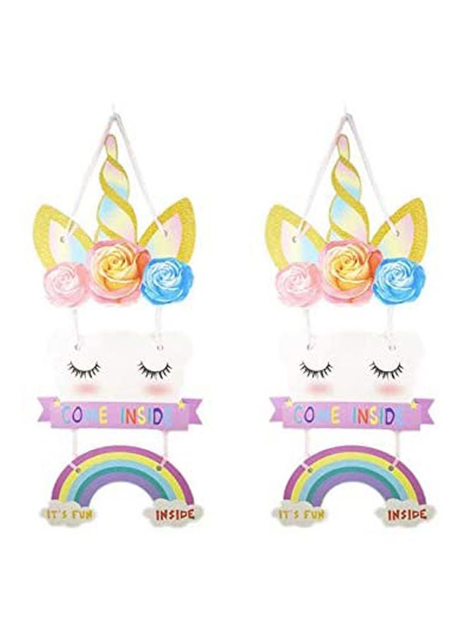 Party Propz Unicorn Theme Door Board For Unicorn Birthday Decoration - Image 1