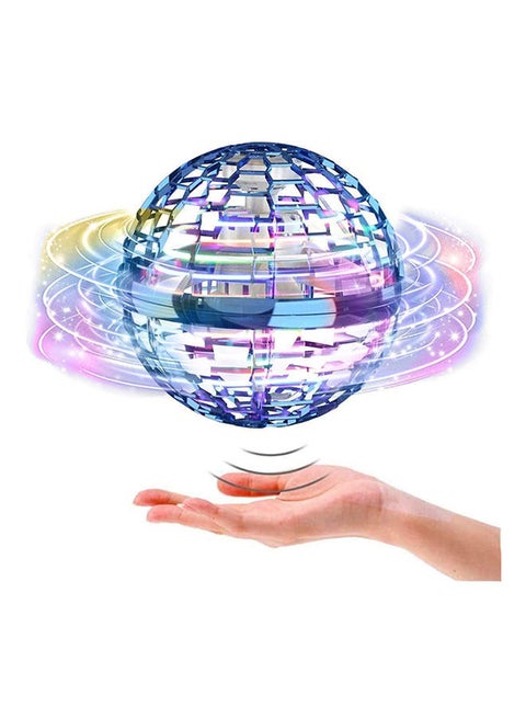 Flying Ball Toys 2021 Upgraded Version Rechargeable Hand Controlled 360°Rotating Built-In Led Mini Drone Flying Boomerang Balls Multicolour