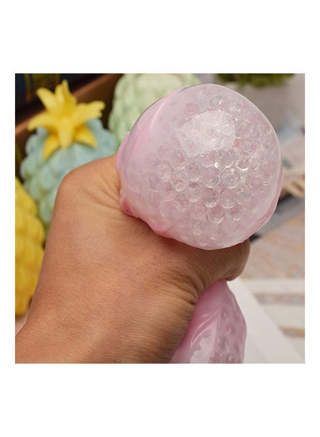 Generic - 1 Pcs Stress Ball Fidget Toy Cute Pineapple Ball Stress Relief Squeeze Stretchy Ball Soft Sensory Toy  Pink Pink - Image 1