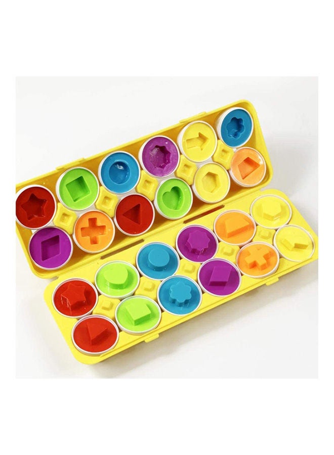 Matching Egg Set, 12Pcs Color&Shape Matching Egg Set Montessori Toys For Toddlers 3D Egg Puzzle Sorter Toy Smart Egg Toys For Baby 18 Months And Up  - Image 3