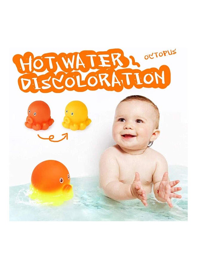 Mumoo Bear 7Pcs Baby Bath Toys, Scoop Net Fish Pool Toys With Spray, Sounds, Color Changing Toddler Bathtub Toys - Image 3