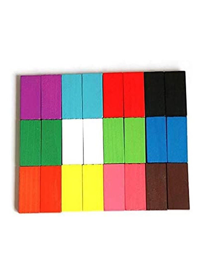 مومو بير مجموعة مكعبات بناء دومينو رالي الخشبية القياسية للأطفال، مصنوعة من خشب الزيزفون الأصلي، مكونة من 120 قطعة، ألعاب تعليمية للأطفال YA-TY3436 120 أكبر من3 سنوات - Image 2