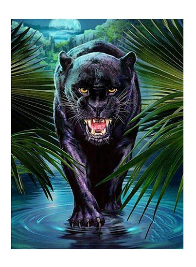 Diamond Painting Art For Adults Colorful Rainstone Dots Beads Kits Black Panther - Image 1