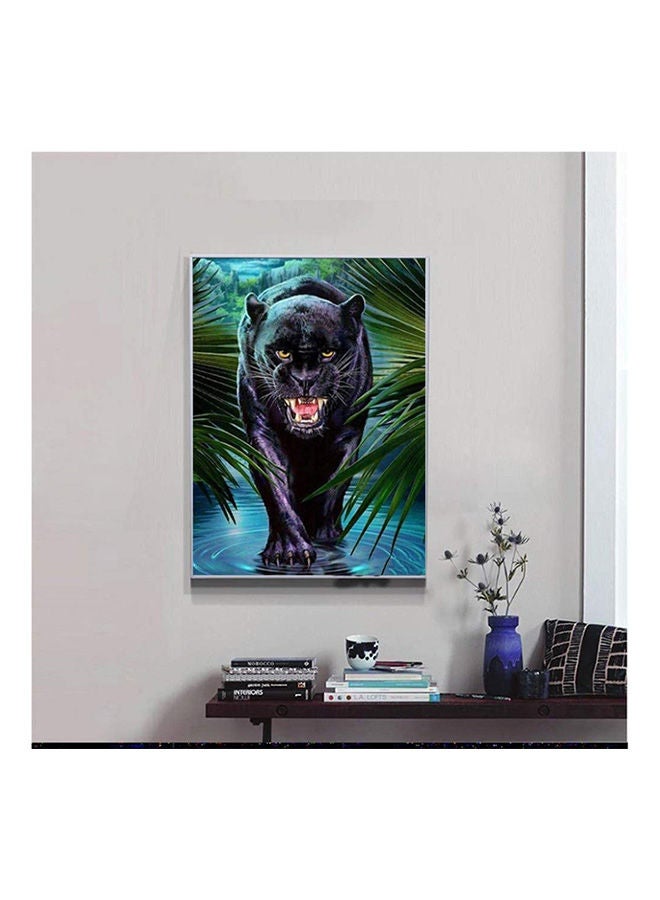 Diamond Painting Art For Adults Colorful Rainstone Dots Beads Kits Black Panther - Image 2