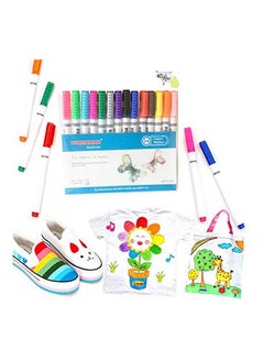 Fabric Marker 14 Colors Textile Marker Non Toxic Fabric Pen Permanent And Washable T-Shirt Marker