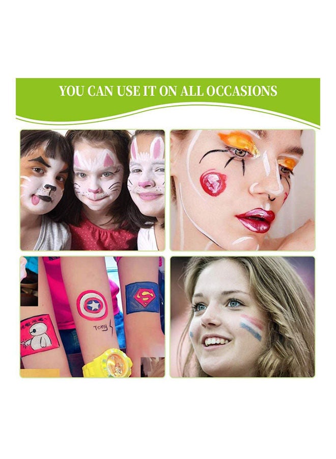 Face Paint Kits For Kids - 15 Colors Non-Toxic Professional Quality Palette Quality Body Face Painting Supplies  - Image 3