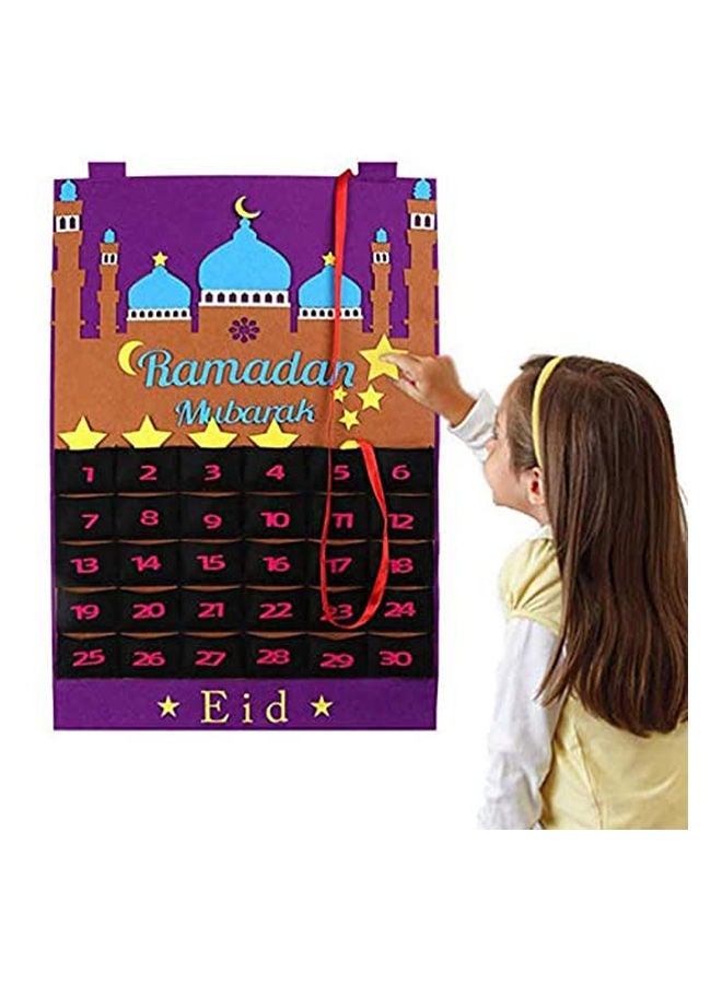 Eid Mubarak Diy Ramadan Calendar For Kids Gift To Countdown Muslim Balram Supply Purple - Image 1