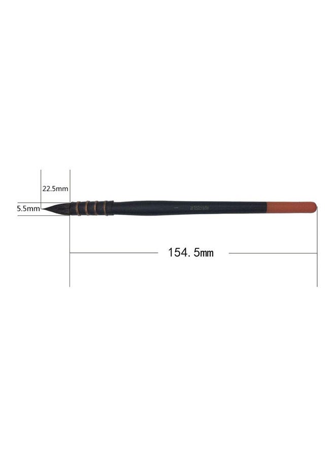 Generic Painting Brush Squirrel Hair Horse Hair Art Painting Brushes Artistic Watercolor Brush Set For Gouache Wash Mop Art Painting Black - Image 2