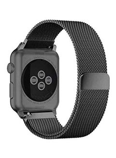 Magnetic Loop Stainless Steel Metal Strap Watch Bands For Apple Watch Black