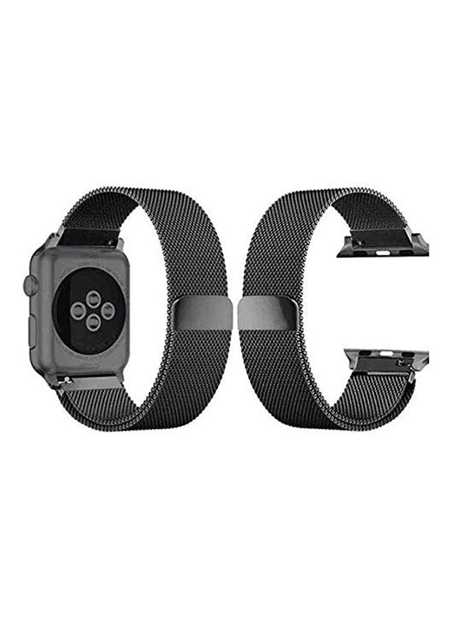 Generic - Magnetic Loop Stainless Steel Metal Strap Watch Bands For Apple Watch Black - Image 1
