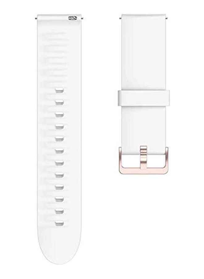 سوار رياضي بديل مقاوم للماء من السيليكون الممتاز مقاس 22 مم لساعة هواوي GT2e أبيض - Image 2