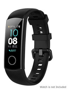 Silicone Wristband For Huawei Honor Band 4/Band 5 Smart Watch Replacement Bracelet Strap - Black