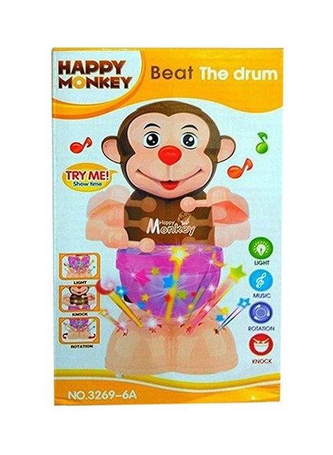 Happy Monkey Drummer Musical Toy