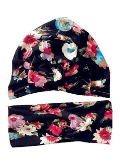 Floral Printed Mom And Me Turban Headbands Multicolour