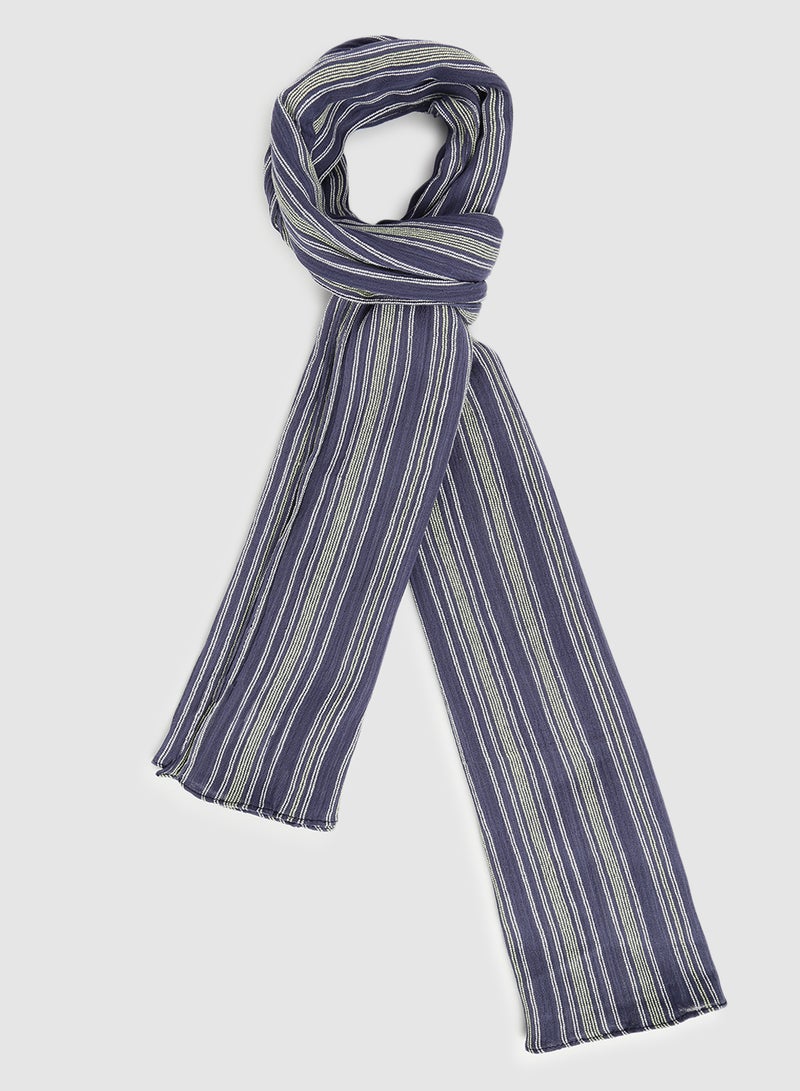 Aila Casual Regular Scarf Blue/Grey - Image 1