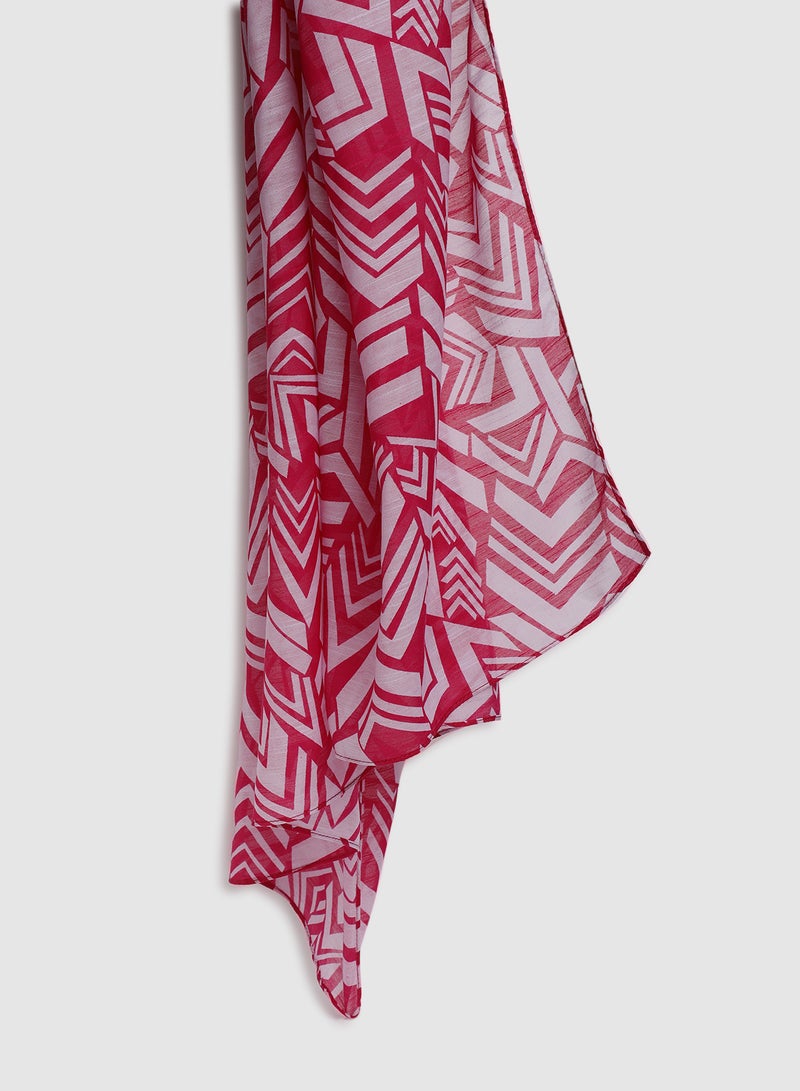 Aila Casual Regular Scarf Pink - Image 2