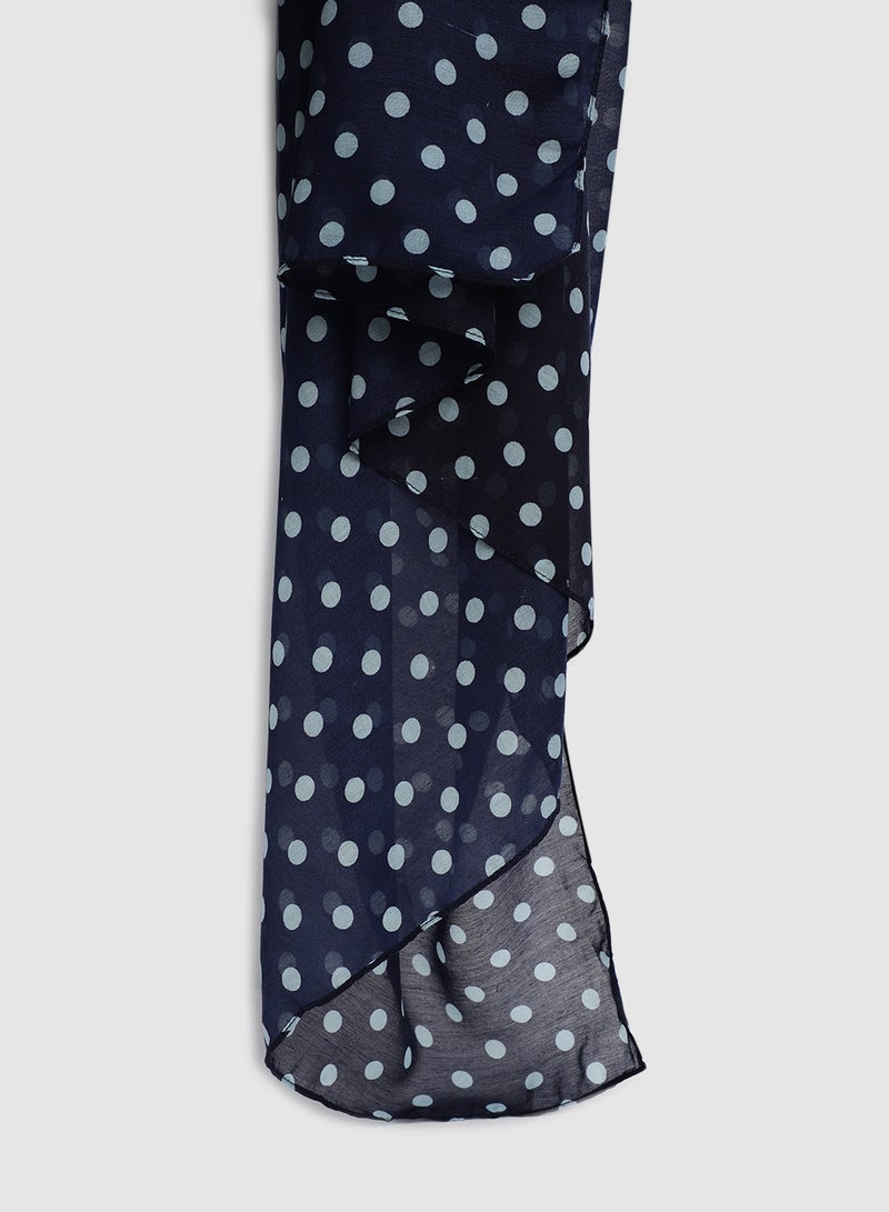 Aila Casual Regular Scarf Blue - Image 2