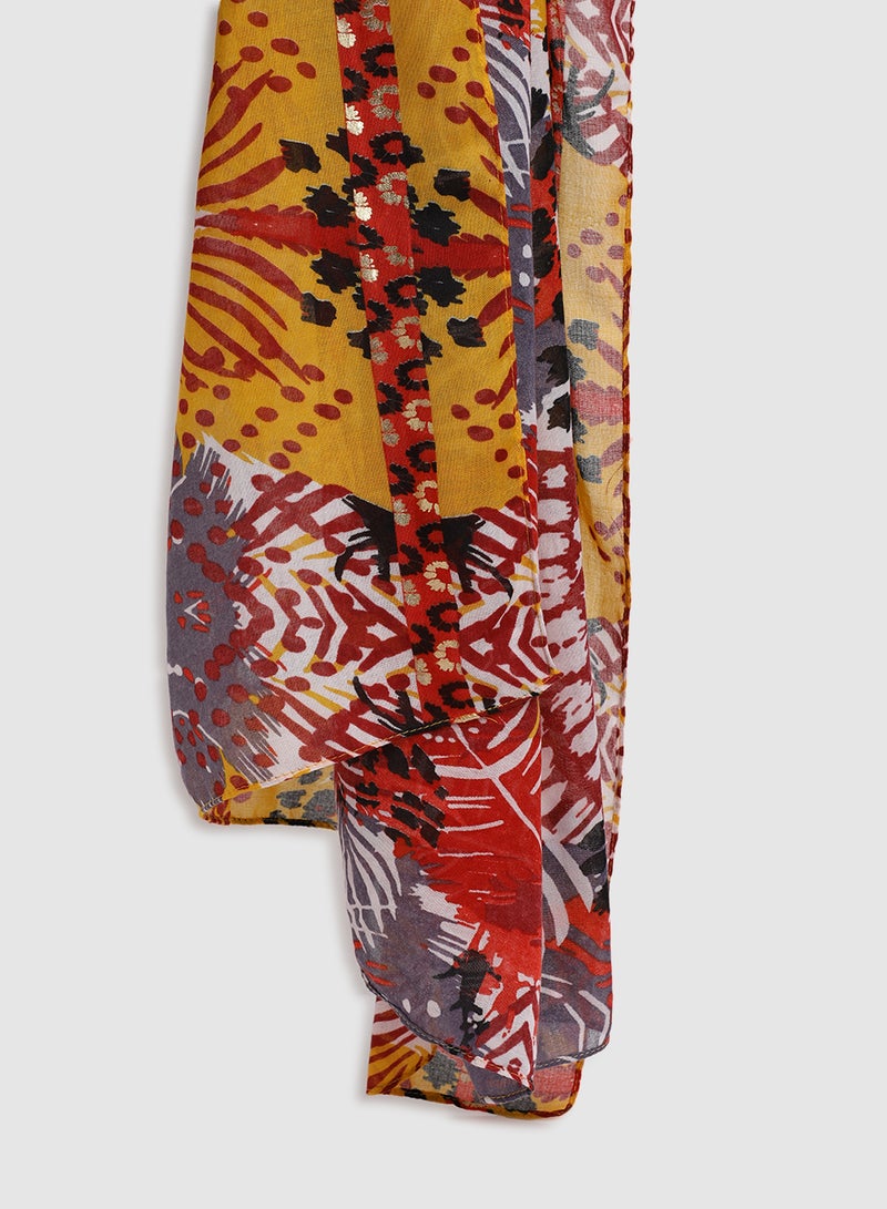 Aila Casual Regular Scarf Multicolour  - Image 2