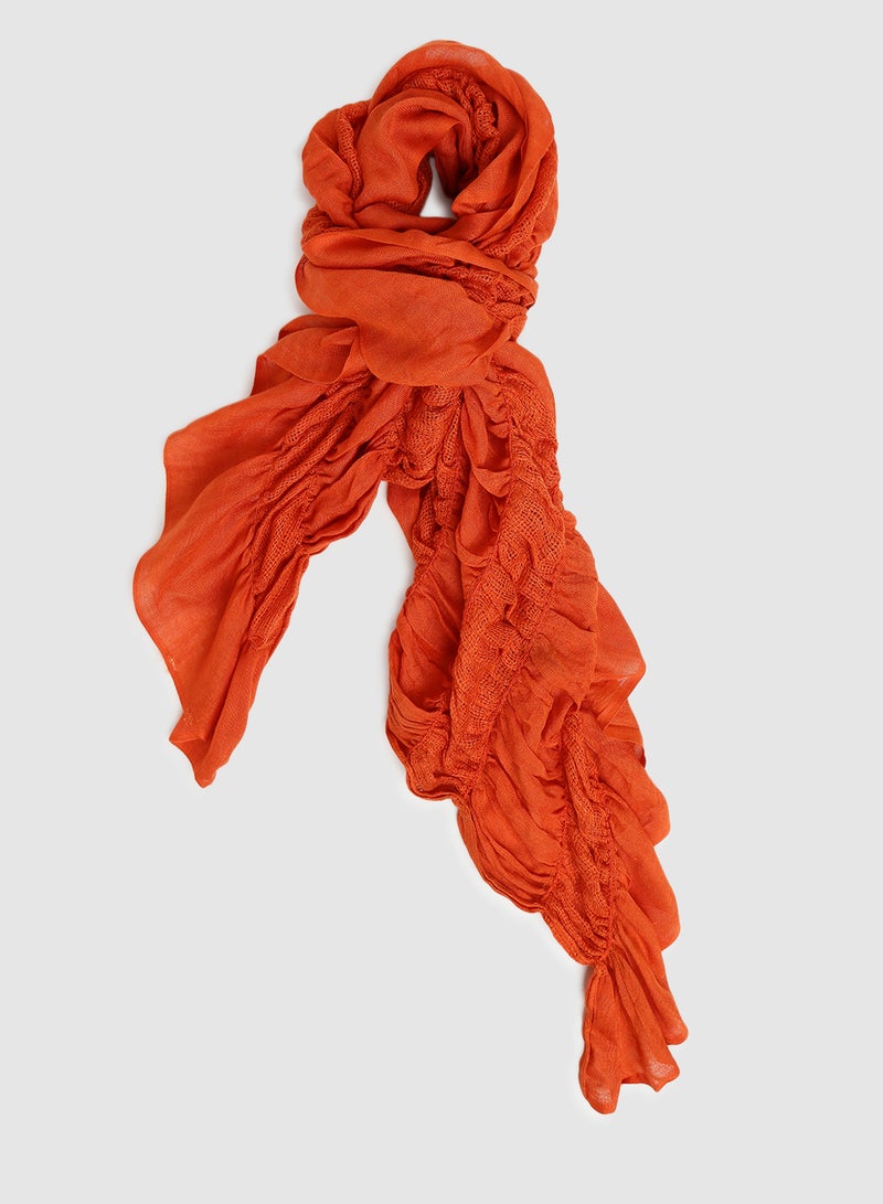 Aila Casual Regular Scarf Orange - Image 1