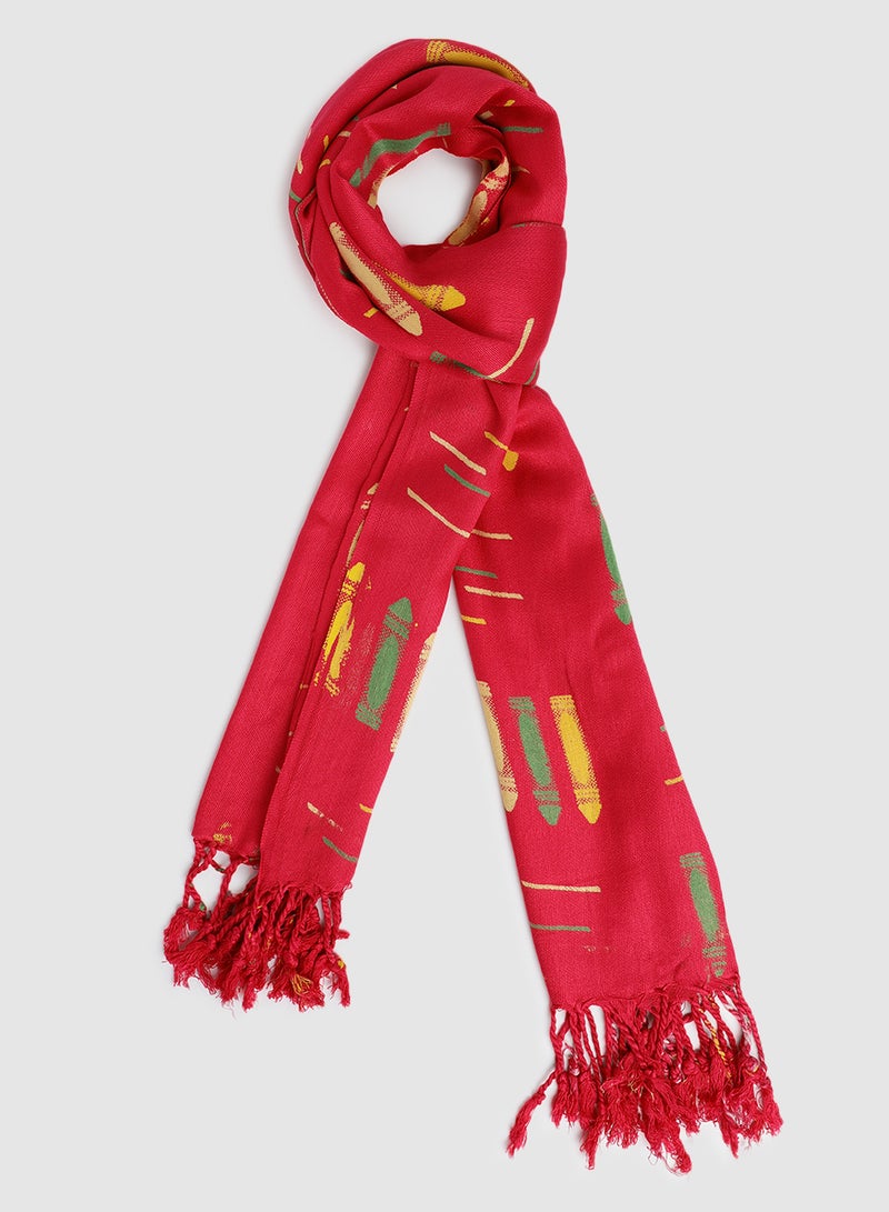 Aila Casual Regular Scarf Pink - Image 1