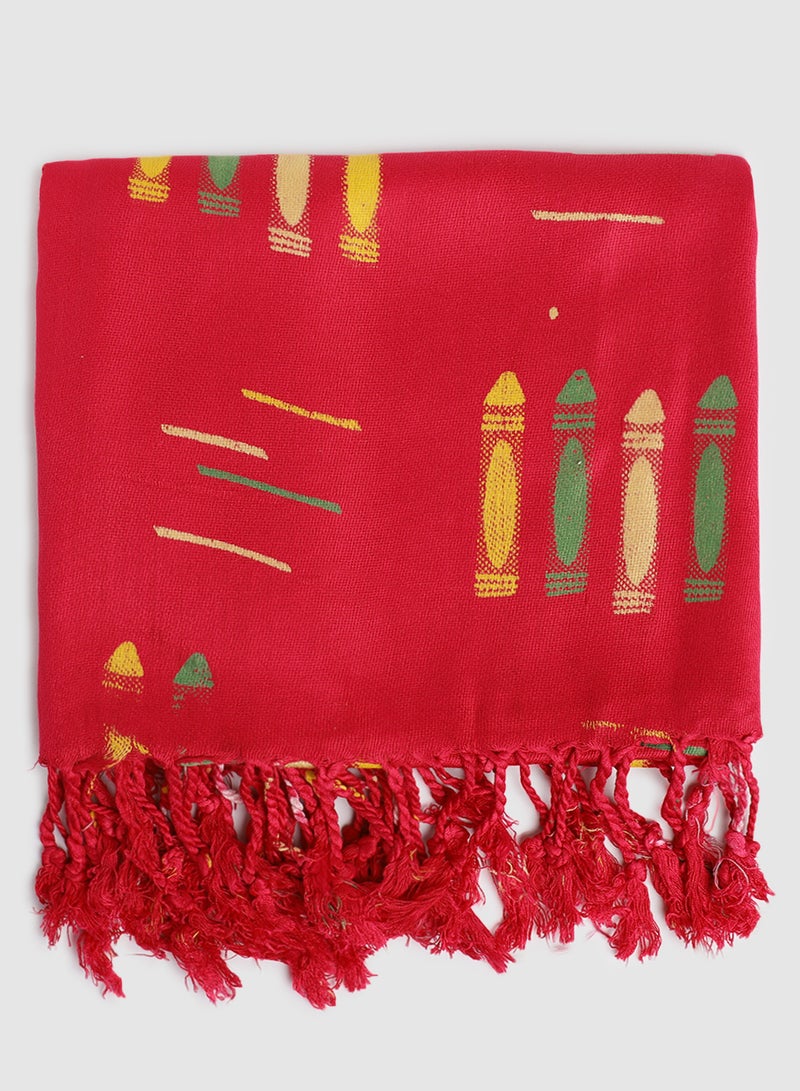 Aila Casual Regular Scarf Pink - Image 3