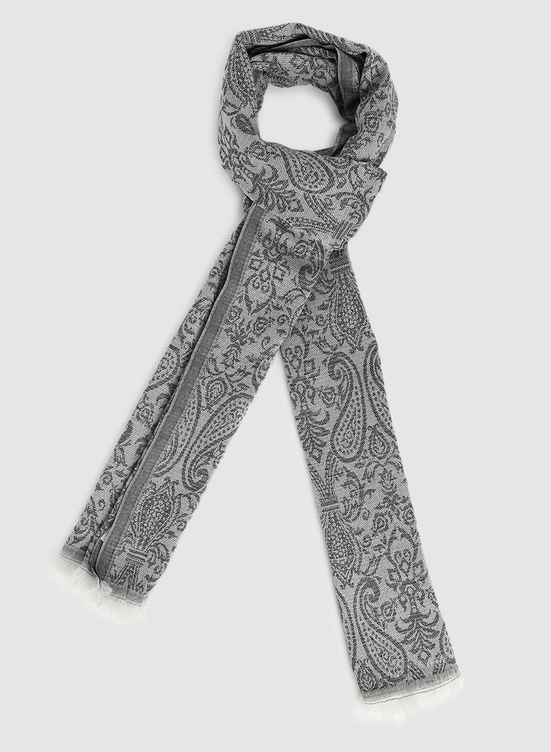 Aila Casual Regular Scarf Grey  - Image 1