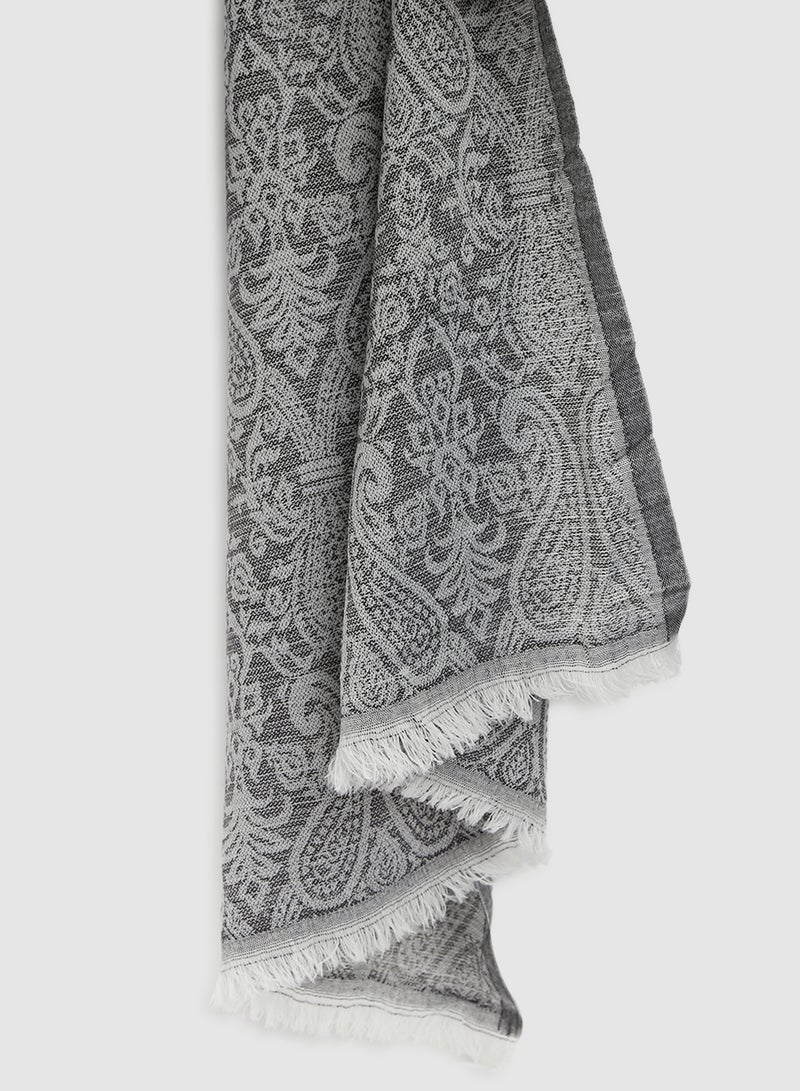 Aila Casual Regular Scarf Grey  - Image 2