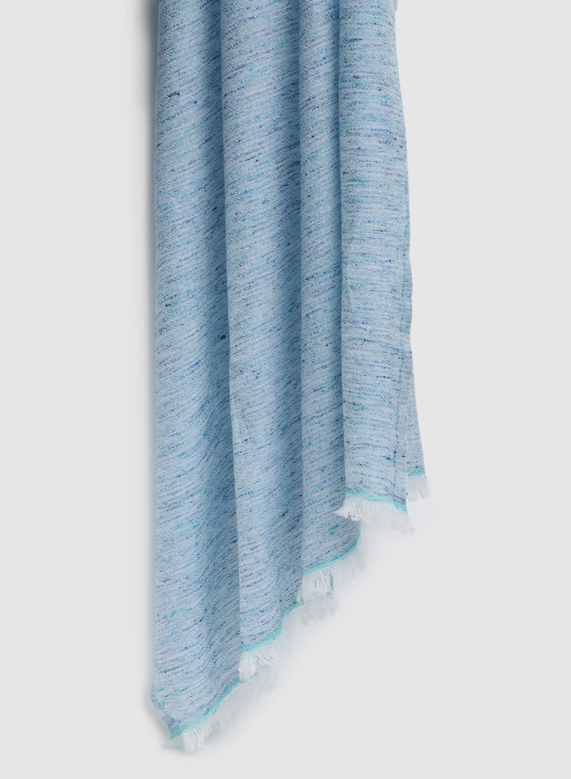 Aila Casual Regular Scarf Blue  - Image 2