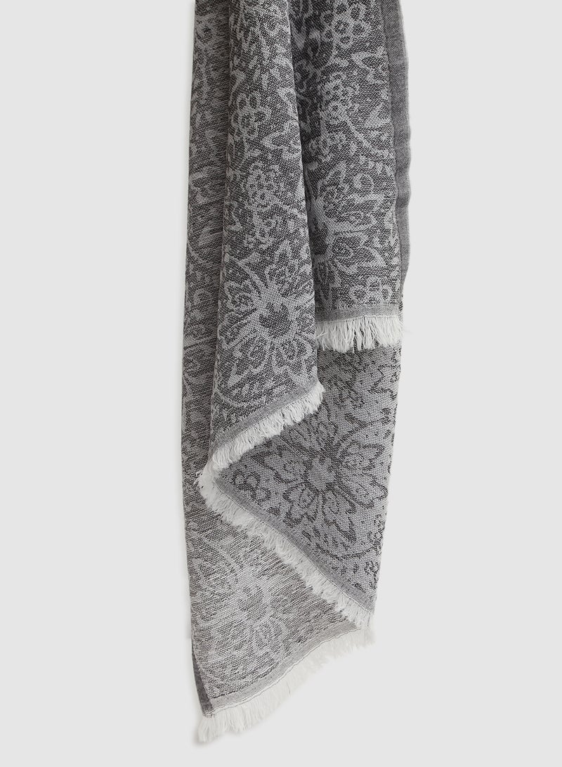 Aila Casual Regular Scarf Grey  - Image 2