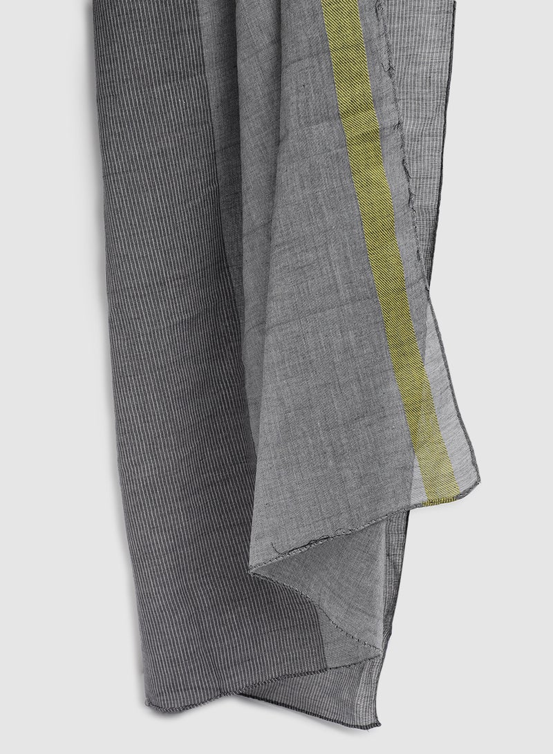 Aila Casual Regular Scarf Grey  - Image 2