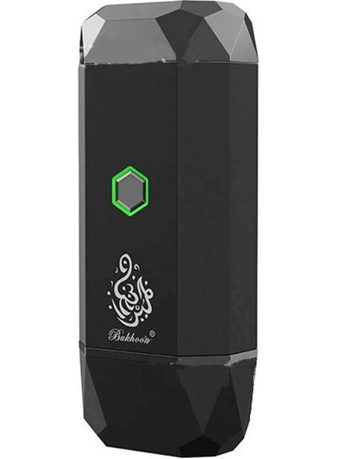 مبخرة كهربائية بتصميم سداسي مزودة بمنفذ USB أسود - Image 1