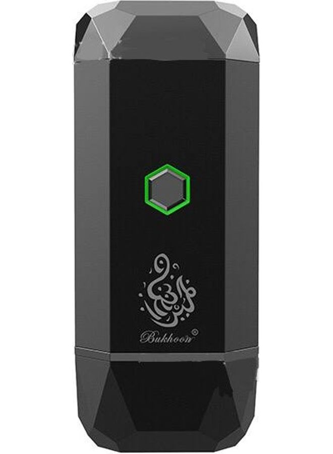 مبخرة كهربائية بتصميم سداسي مزودة بمنفذ USB أسود
