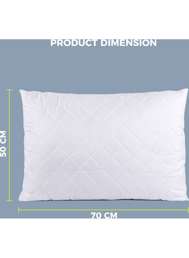باري لايف وسادة نوم ناعمة مصنوعة من السيليكون للسرير polyester أبيض 50 x 70سم  - Image 4