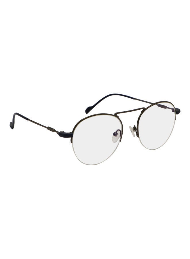 Aviator Anti-Blue Light Eyeglasses With Clip On Sunglasses