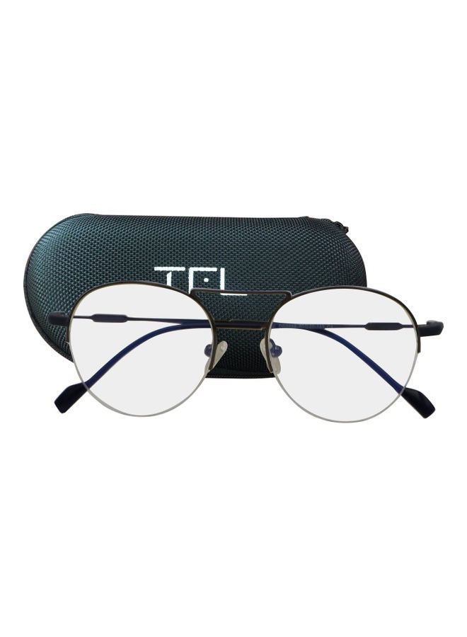 Aviator Anti-Blue Light Eyeglasses With Clip On Sunglasses