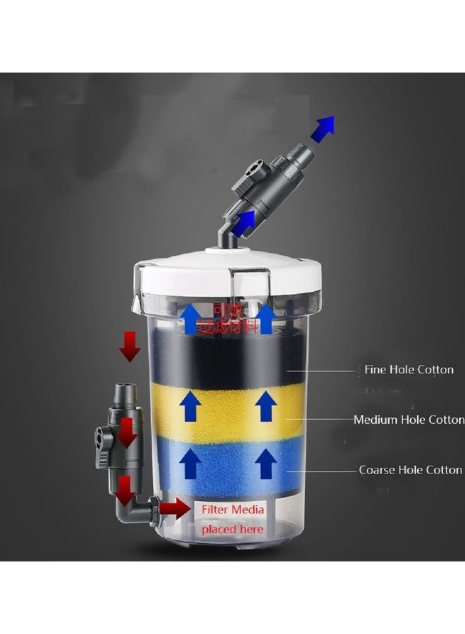 Generic - 604B External Canister Filter For Aquarium Multicolour - Image 1