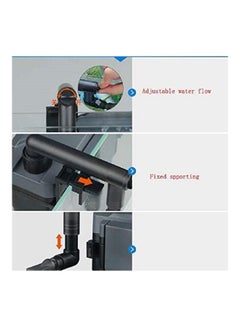 سان سان حاوية ترشيح HBL-802 متعددة المراحل قابلة للتعليق بشكل خارجي أسود 16 x 24.5 x 6سم  - Image 3