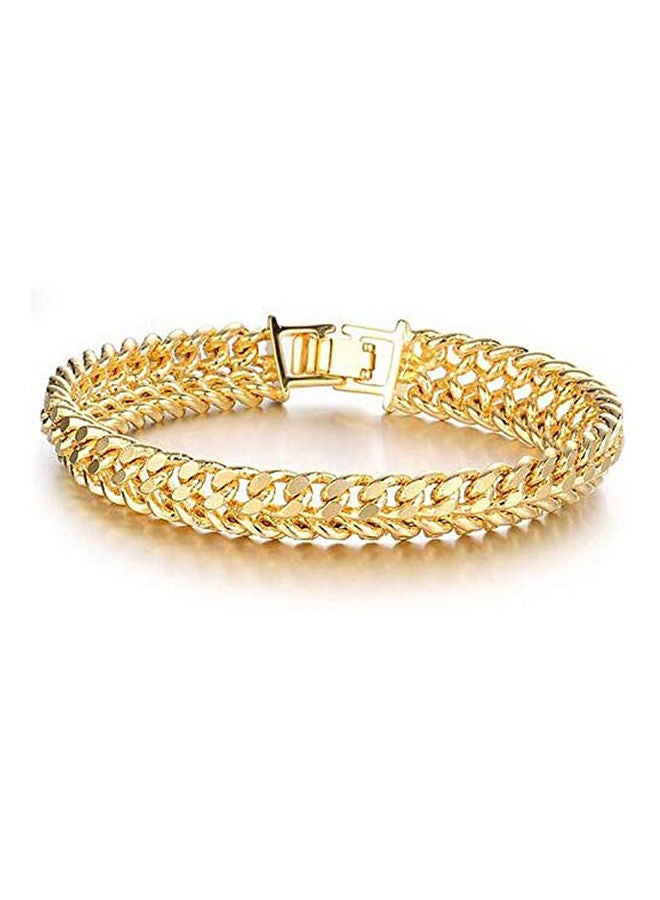 Luxury Men'S Alloy Plated Gold Chain Bracelets Bangles Trendy Jewelry Men Boyfriend Gift - Image 1