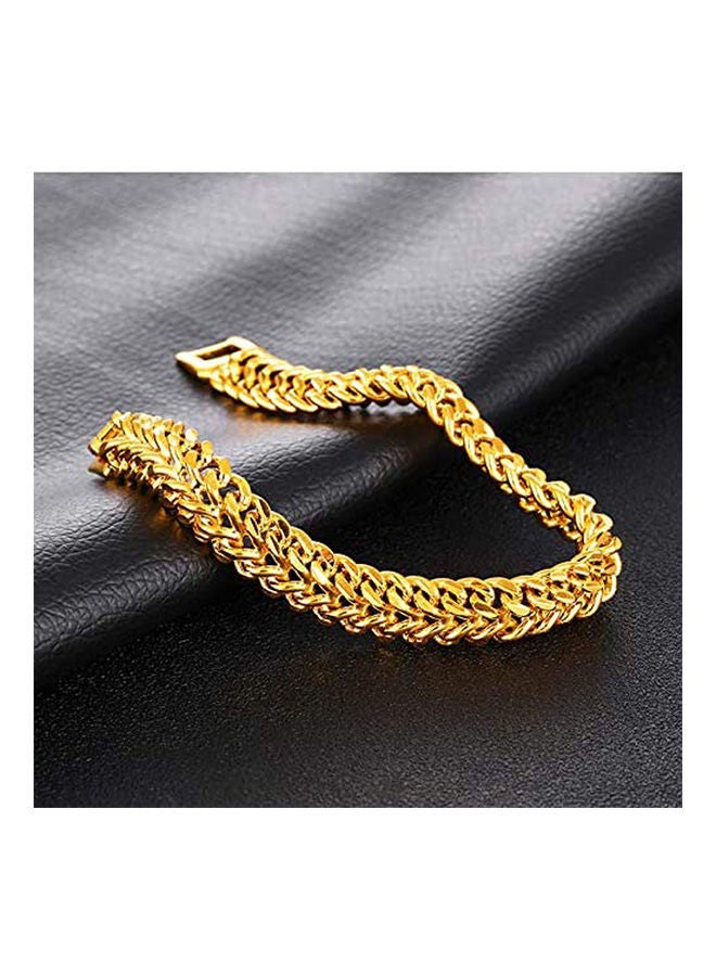 Luxury Men'S Alloy Plated Gold Chain Bracelets Bangles Trendy Jewelry Men Boyfriend Gift - Image 2