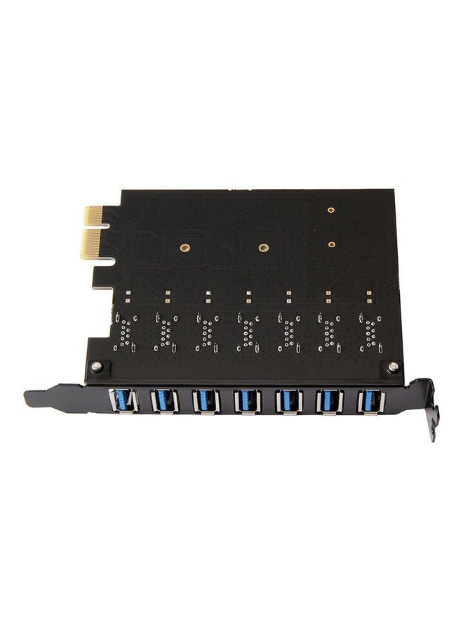 بطاقة محول توسيع PCI-E 1X إلى 7 USB 3.0 PCI-E أسود - Image 5