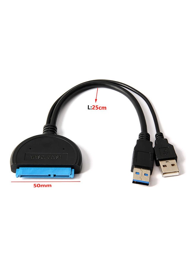 USB3.0 To SATA Hard Disk Adapter Cable Black - Image 5