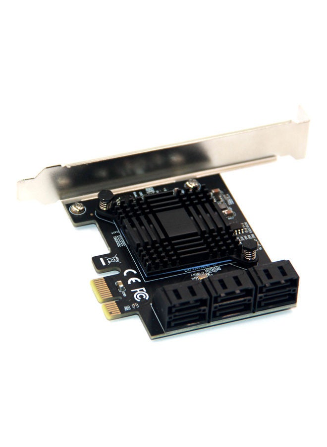 PCI-E 1X To 6 SATA3.0 Adapter Card Black - Image 4