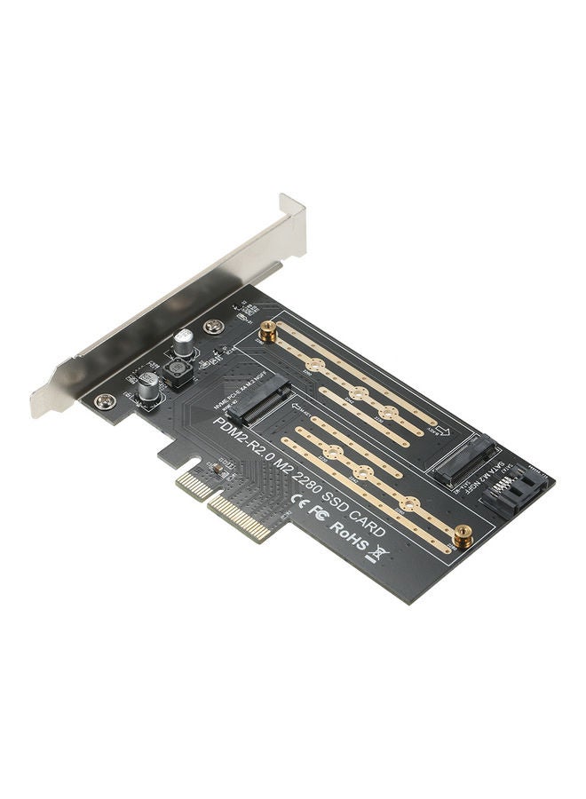 Generic - M.2 NVME To PCI-E X4 Expansion SSD Adapter Card Black - Image 1