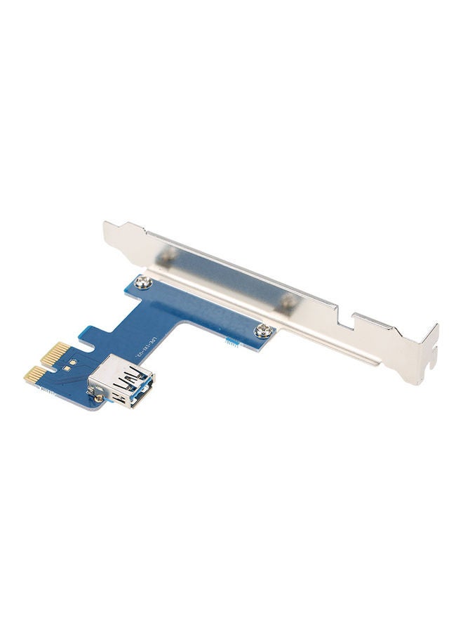 بطاقة توسيع من منفذ PCI-E إلى 4 منافذ PCI-E مع كابل USB 3.0 أزرق - Image 3