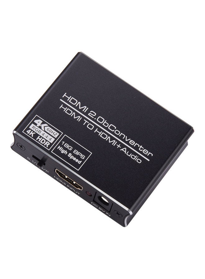 Generic HD 4K Audio Extractor Black  - Image 2