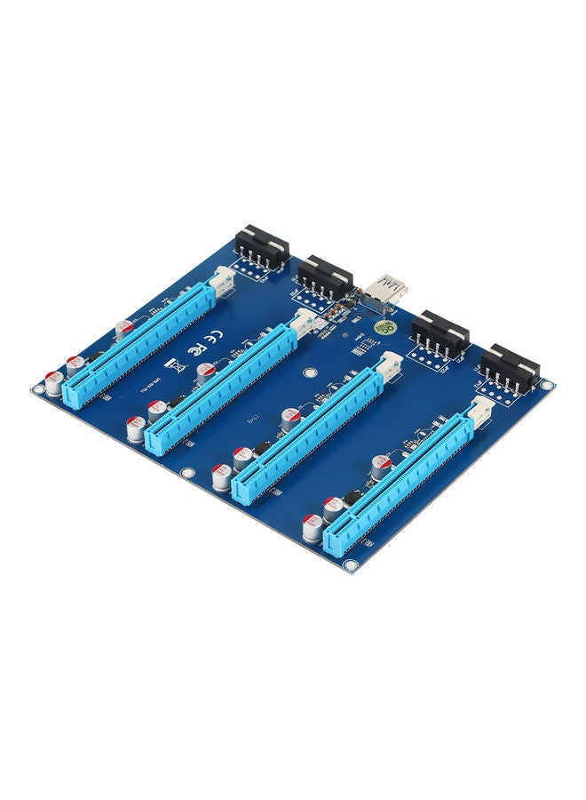 PCI-E X1 To PCI-E X16 Converter Card With USB3.0 Cable Blue - Image 3