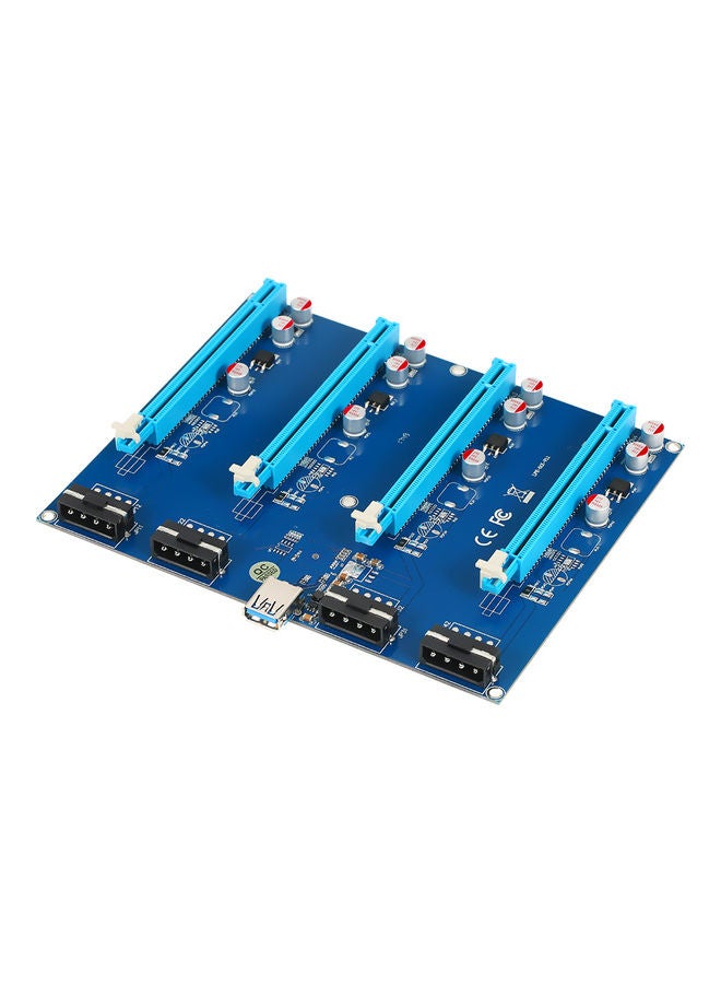 PCI-E X1 To PCI-E X16 Converter Card With USB3.0 Cable Blue - Image 5