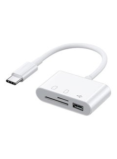 Generic 3-In-1 Type-C Hub White  - Image 1