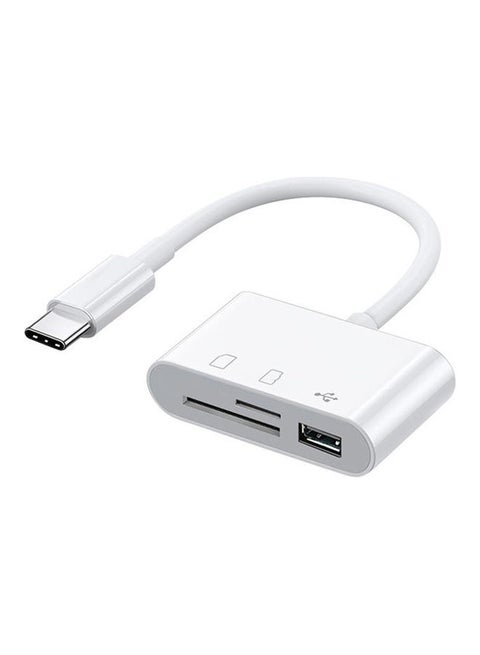 3-In-1 Type-C Hub White