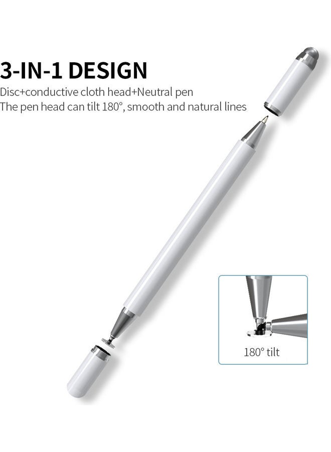 Universal Passive Stylus Pen White - Image 4